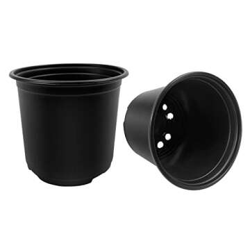 RAOOKIF 100 Pack Nursery Pots for Plants - Versatile and Durable