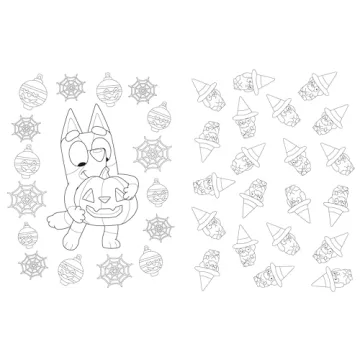Bluey's Halloween Coloring Adventure for Kids