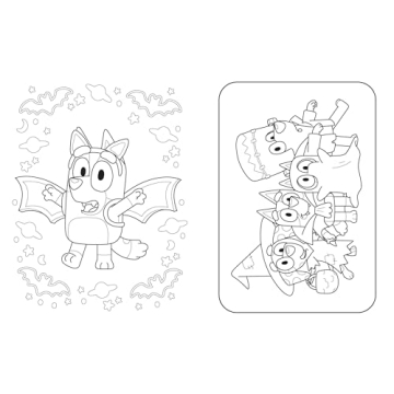 Bluey's Halloween Coloring Adventure for Kids