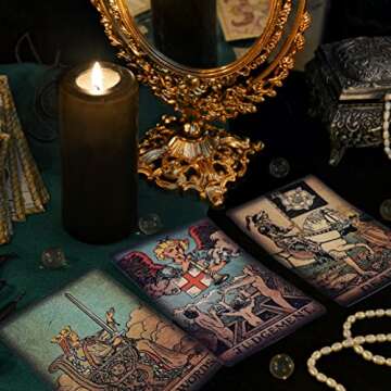 SincereZ Tarot Cards Deck with Guidebook for Beginners&Expert, Vintage and Classic Rider Waite Tarot Decks,Fortune Telling Game