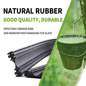 OEM QUALITY 22" + 22" PARRATI Premium All-Season Windshield Wiper Blades (Set of 2)