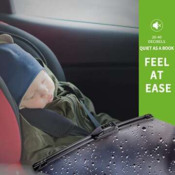 OEM QUALITY 22" + 22" PARRATI Premium All-Season Windshield Wiper Blades (Set of 2)