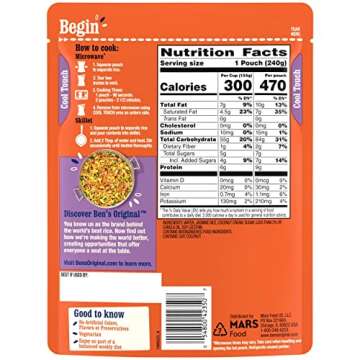 BEN'S ORIGINAL Ready Rice Coconut Jasmine Flavored Rice, Easy Dinner Side, 8.5 oz Pouch (Pack of 12)