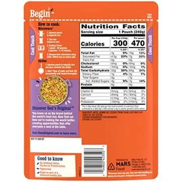 BEN'S ORIGINAL Ready Rice Coconut Jasmine Flavored Rice, Easy Dinner Side, 8.5 oz Pouch (Pack of 12)