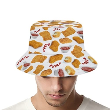 Chicken Nuggets Bucket Hat for Fun Summer Outings