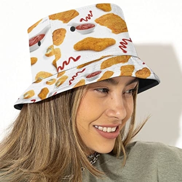 Chicken Nuggets Bucket Hat for Fun Summer Outings
