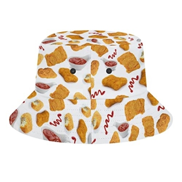 Chicken Nuggets Bucket Hat for Fun Summer Outings