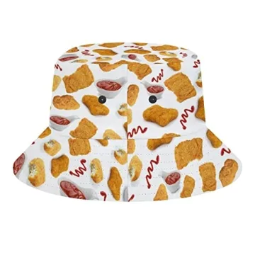 Chicken Nuggets Bucket Hat for Fun Summer Outings