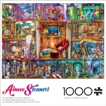 Buffalo Games - Aimee Stewart - The Grand Fiction Library - 1000 Piece Jigsaw Puzzle for Adults -Cha...