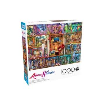 Buffalo Games - Aimee Stewart - The Grand Fiction Library - 1000 Piece Jigsaw Puzzle for Adults -Challenging Puzzle Perfect for Game Nights - Finished Size is 26.75 x 19.75