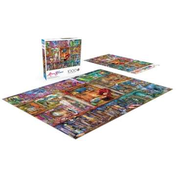 Buffalo Games - Aimee Stewart - The Grand Fiction Library - 1000 Piece Jigsaw Puzzle for Adults -Challenging Puzzle Perfect for Game Nights - Finished Size is 26.75 x 19.75