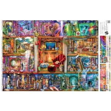 Buffalo Games - Aimee Stewart - The Grand Fiction Library - 1000 Piece Jigsaw Puzzle for Adults -Challenging Puzzle Perfect for Game Nights - Finished Size is 26.75 x 19.75