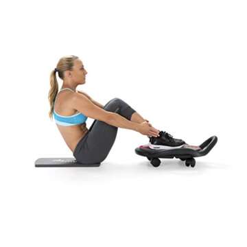 AB Dolly Core Fitness Abdominal Abs Training Machine Equipment with Workout DVD for Cardio, Strength/Conditioning, & Plyometric Training