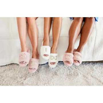 Dearfoams Women's I Do Crew Slippers Bridal Party Gift