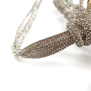 Clear Rhinestone Acrylic Clutch for Parties and Weddings