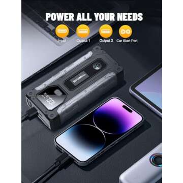 Sharmeal Car Jump Starter 3000A for All Engines