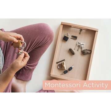Montessori Lock and Key Toy Set for Kids - Educational Fun