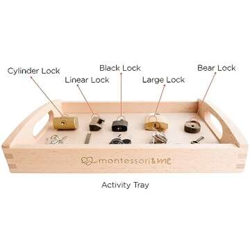 Montessori Lock and Key Toy Set for Kids - Educational Fun