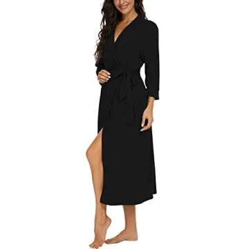 Lightweight Rayon Kimono Robe for Women’s Comfort