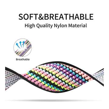 OHCBOOGIE Stretchy Solo Loop Compatible with Apple Watch Bands 38mm 40mm 41mm 42mm 44mm 45mm 46mm 49mm,Braided Elastics Nylon Strap Women Men for iWatch Series 10/9/8/7/6/5/4/3/2/1/SE/Ultra/Ultra 2