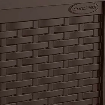 Suncast 22 Gallon Outdoor Storage Deck Box and Bench