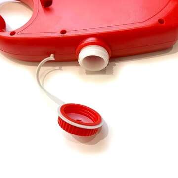 Generic Clabian Dog Leash | Pet Leash with Poop Bags Dispenser | Heavy Duty Leash | Water Container with Retractable Bowl, Medium, Red