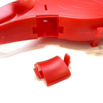 Generic Clabian Dog Leash | Pet Leash with Poop Bags Dispenser | Heavy Duty Leash | Water Container with Retractable Bowl, Medium, Red