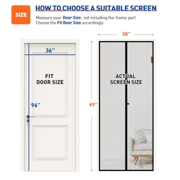 MAGZO Magnetic Screen Door for Bug-Free Fresh Air