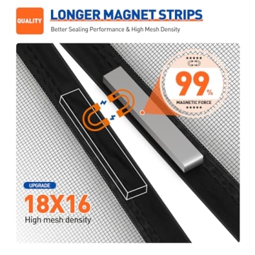 MAGZO Magnetic Screen Door for Bug-Free Fresh Air