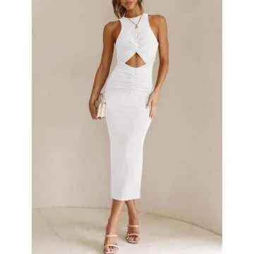 ANRABESS Women's Bodycon Cutout Dress for Summer Events