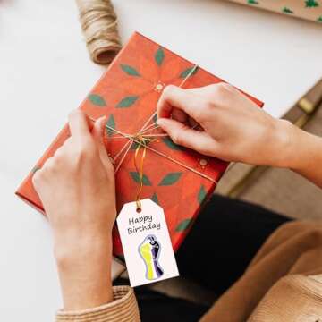 MEPLUM Non Binary Pride Stickers, 110 Pcs Pride Stickers Bulk for Non-Binary Pride Stuff, Waterproof Vinyl LGBTQ Nonbinary Pride Stickers Pack, Non Binary Pride Present Accessories Decorations