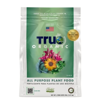 True Organic All Purpose Plant Food Granular Fertilizer 4 lbs - CDFA, OMRI Listed for Organic Garden...