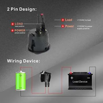 APIELE 5Pcs Rocker Switch ON Off KCD1 Mini Round Toggle Switch SPST 2Pin Snap-in Design Car Boat Automotive with Wires Pre-Wired AC 6A/250V 10A/125V 12VDC