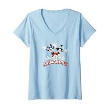 Animaniacs Trio V-Neck T-Shirt - Celebrate Your Favorite Characters!