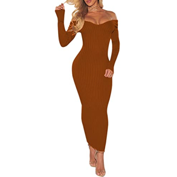 Women's Off Shoulder Bodycon Dress for Any Occasion