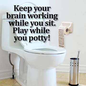 Novelty Toilet Paper Roll - Bathroom Tissue Roll - Funny Toilet Paper - Prank Gifts Gag Novelty Funny Gifts - Toilet Bathroom Fun Games - White Elephant Gifts - Unique Stocking Stuffer - Jokes