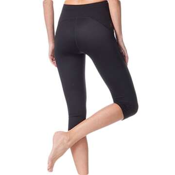 Spanx Women's Active Compression Knee Length Leggings, Black, M