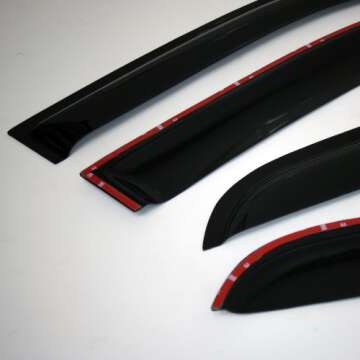 Tuningpros WV-708-2 Dark Smoke Window Visors for Lexus GX470