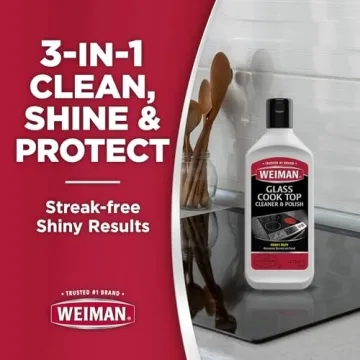 Weiman Cooktop Cleaner Kit with Scrubbing Pad and Razor
