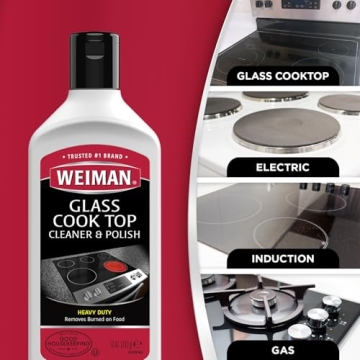 Weiman Cooktop Cleaner Kit with Scrubbing Pad and Razor