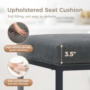 Stylish MAISON ARTS 24" Bar Stools Set of 2 for Kitchen