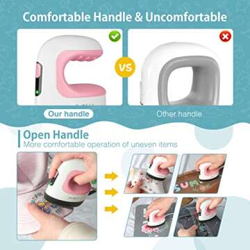 QuuCLY Mini Heat Press Machine, Mini Irons for Crafts,Portable Heat Press Easy for T-Shirts, Shoes, Hats and Small HTV Vinyl Projects Transfer(Pink)