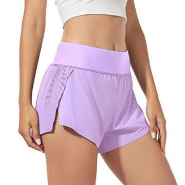 Casei Women’s Quick Dry High Waisted Workout Shorts