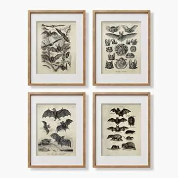 Bat Wall Decor Creepy Gothic Art 8x10 Unframed