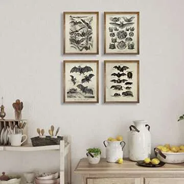 Bat Wall Decor Creepy Gothic Art 8x10 Unframed