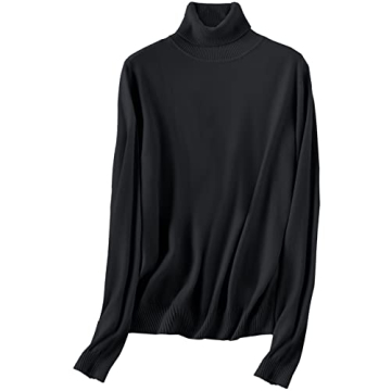 SANGTREE Women's Turtleneck Sweater - Soft Lightweight Pullover for Every Occasion