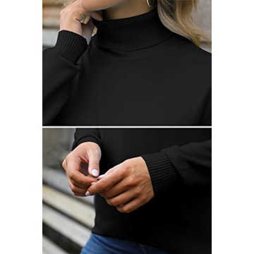 SANGTREE Women's Turtleneck Sweater - Stylish & Soft