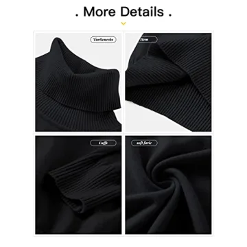 SANGTREE Women's Turtleneck Sweater - Stylish & Soft