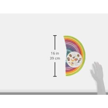 Grimm's Wooden Rainbow Pastel (Pack of 12)