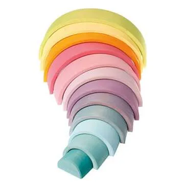 Grimm's Wooden Rainbow Pastel (Pack of 12)